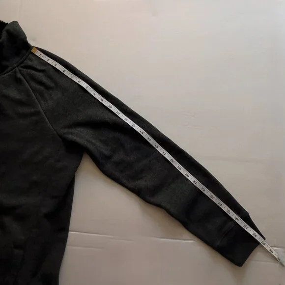 L.L. Bean 1912 Sherpa-Lined Full-Zip Long Sweatshirt Charcoal Women’s Size M - Picture 10 of 16